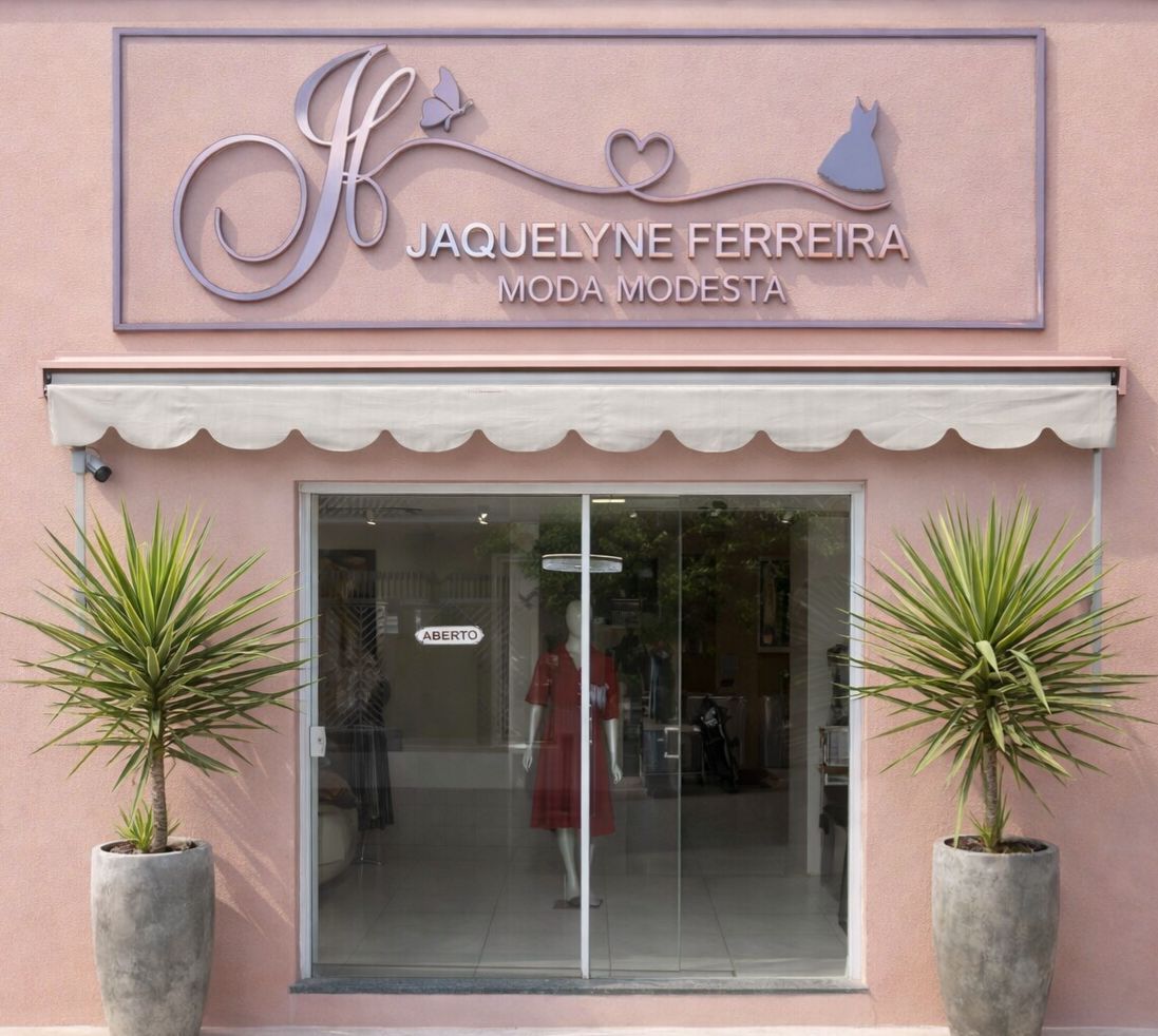 Frente da loja da JM Moda Modesta